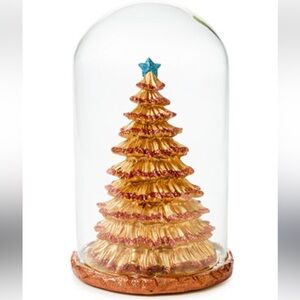 Holiday Lane Patina Copper Glass Dome Christmas Tree
